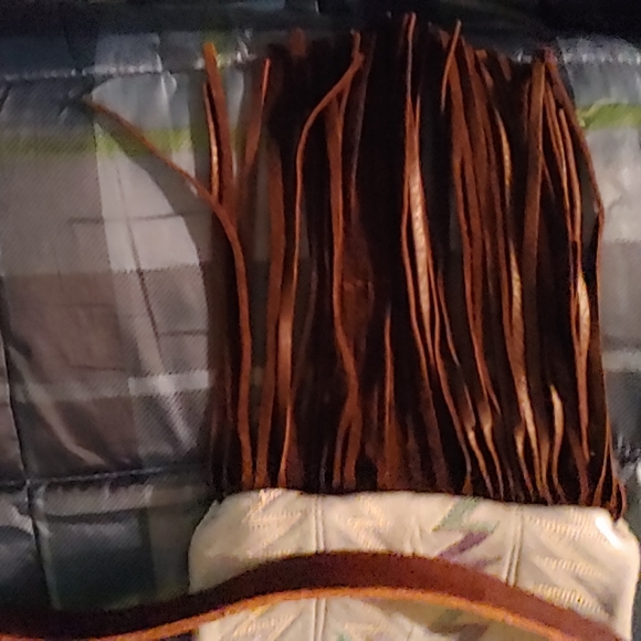 Western Boot HandPainted Accents Leather Purse Bag - Picture 6 of 8